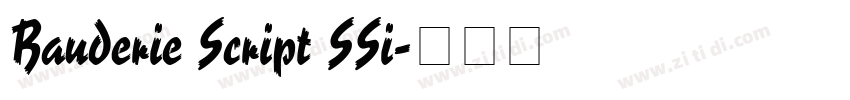 Bauderie Script SSi字体转换